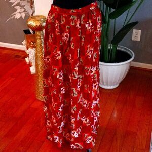 Vintage handmade printed maxi skirt